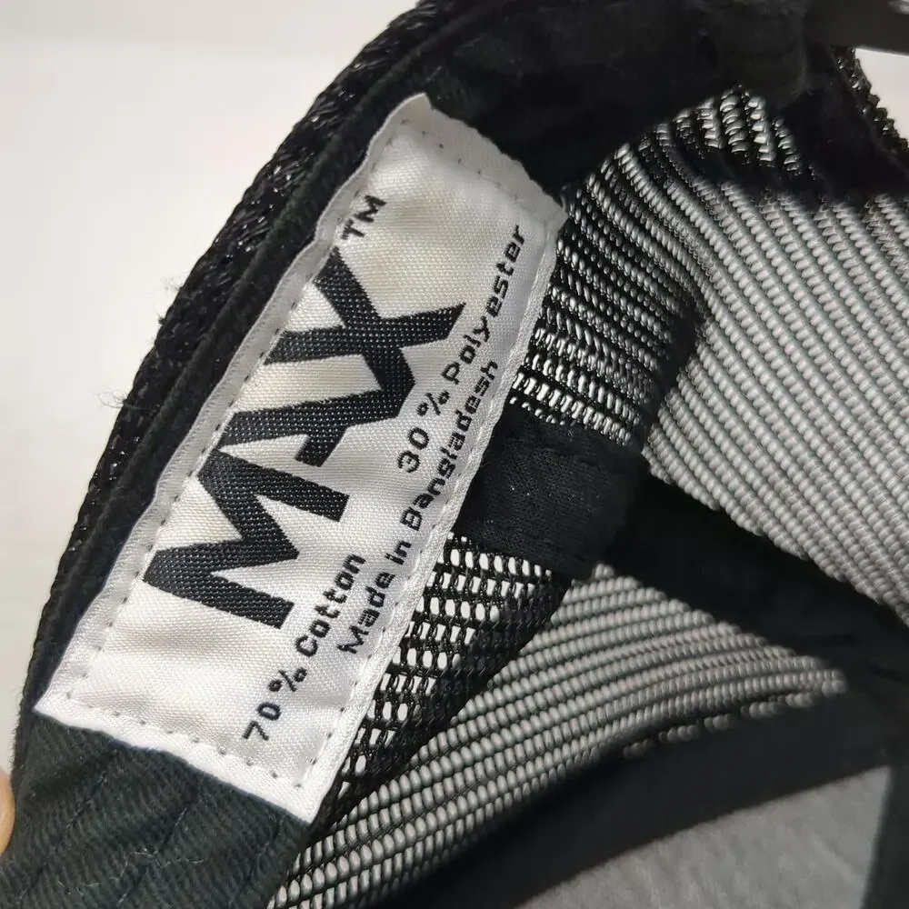 Max Trucker Hat Green One Size Camo HIAB Logo Mesh Snapback Load Handling Gear